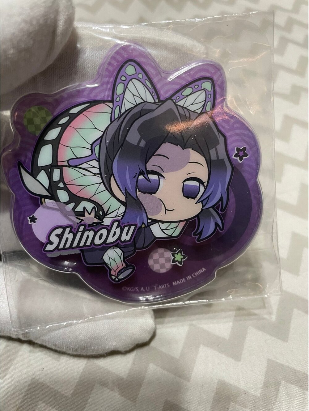 Shinobu Bubble Sticker Plastic Demon Slayer Japan